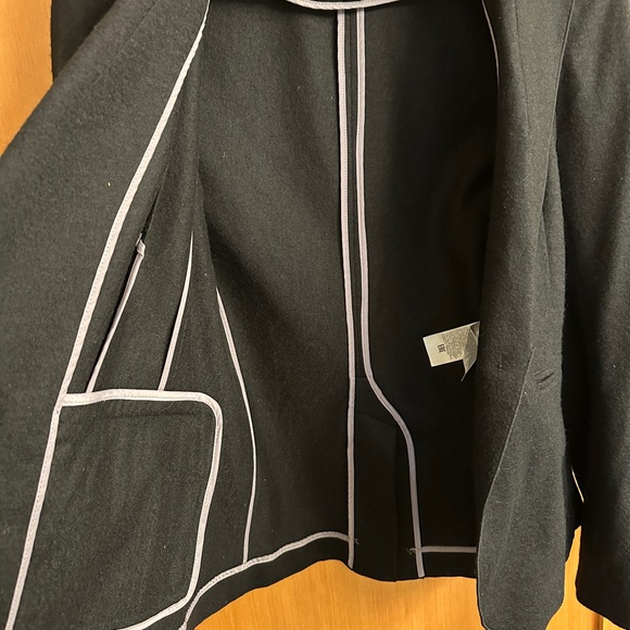 Banana Republic Women’s Long and Lean Blazer Single Button Black Size 8 - Picture 5 of 5